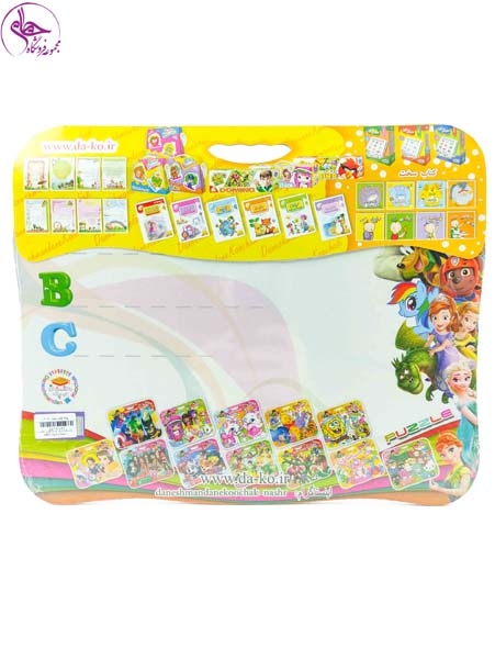 پازل پشت وایت بردی الفبای انگلیسیABC