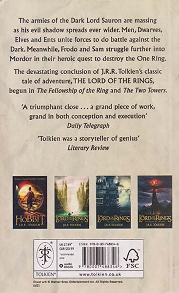 THE LORD OF THE RINGS 3-THE RETURN OF THE KING