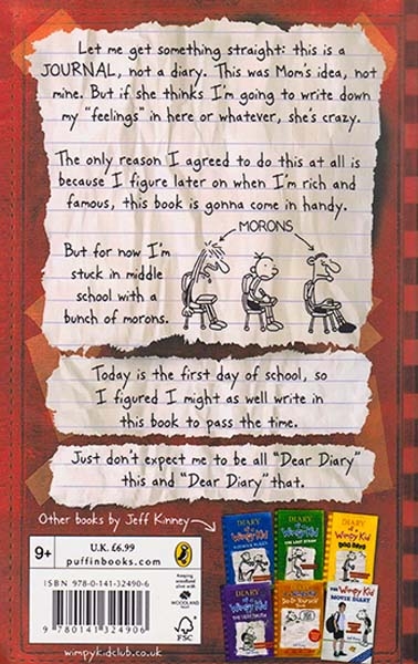 DIARY OF A WIMPY KID 1 - A NOVEL IN CARTOONS(پنگوئن)