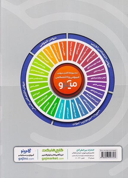 پرسش های چهارگزینه ای شیمی پایه کنکور دهم+ یازدهم ویژه کنکور 99میکرو طبقه بندی انتشارات گاج