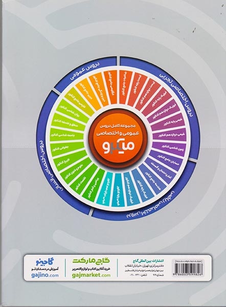کتاب پرسش های چهارگزینه ای ریاضی تجربی دوازدهم کنکور میکرو طبقه بندی انتشارات گاج