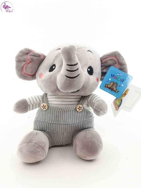 فیل لباس دکمه ای دار کوچک رنگ خاکستری