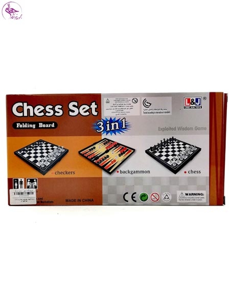 بازی فکری شطرنج و تخته نرد و چیکرز برند لینگ جون