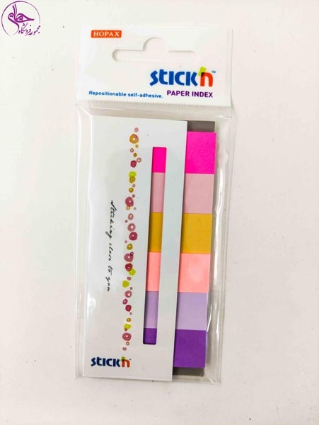 ایندکس کاوردار 6 تایی 180 برگی Stickn -21595