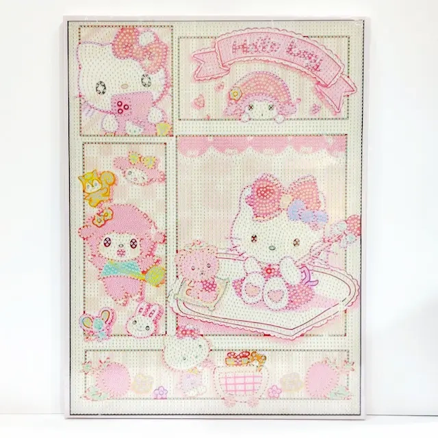 نقاشی الماسی طرح هلوکیتی HelloKitty