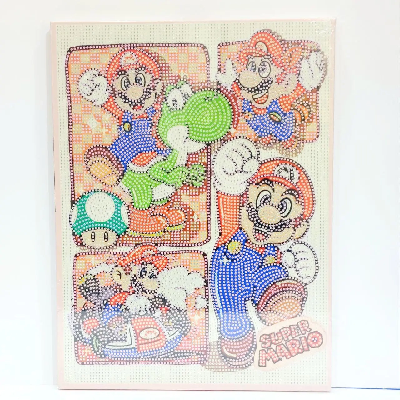 نقاشی الماسی طرح ماریو قارچ خور Super Mario