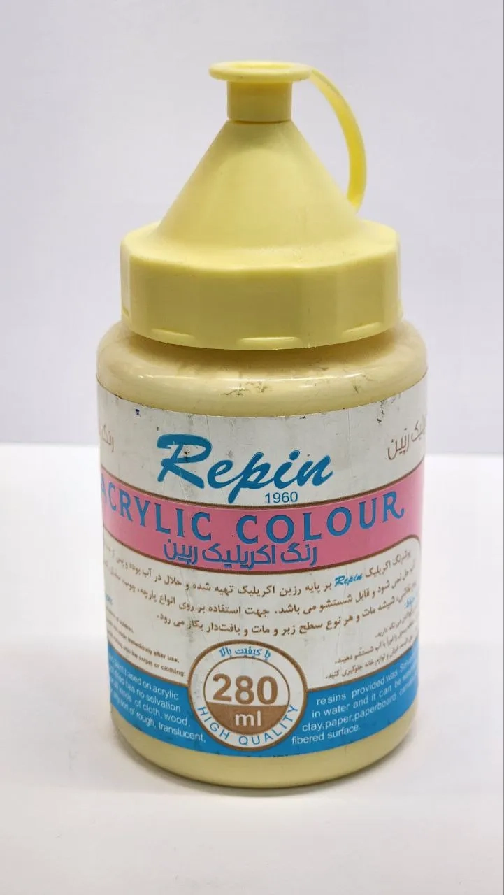 رنگ اکریلیک 280 میل naples yellow  رپین کد 29