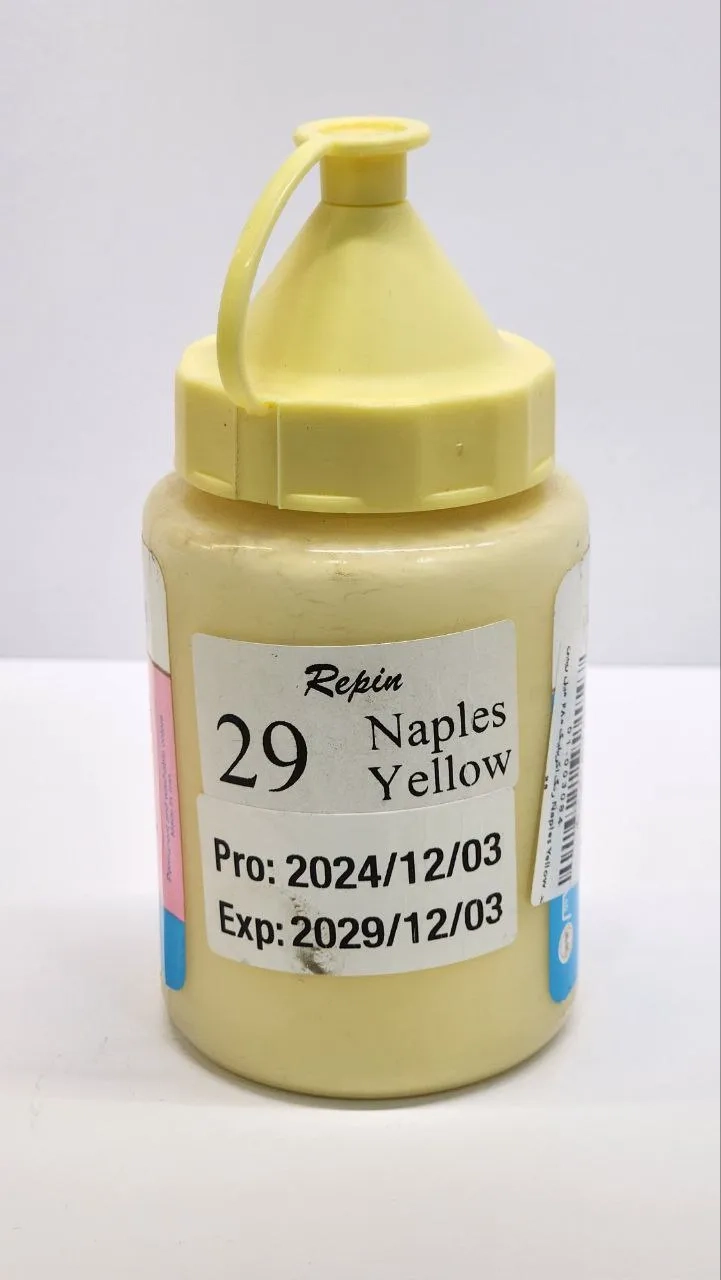 رنگ اکریلیک 280 میل naples yellow  رپین کد 29