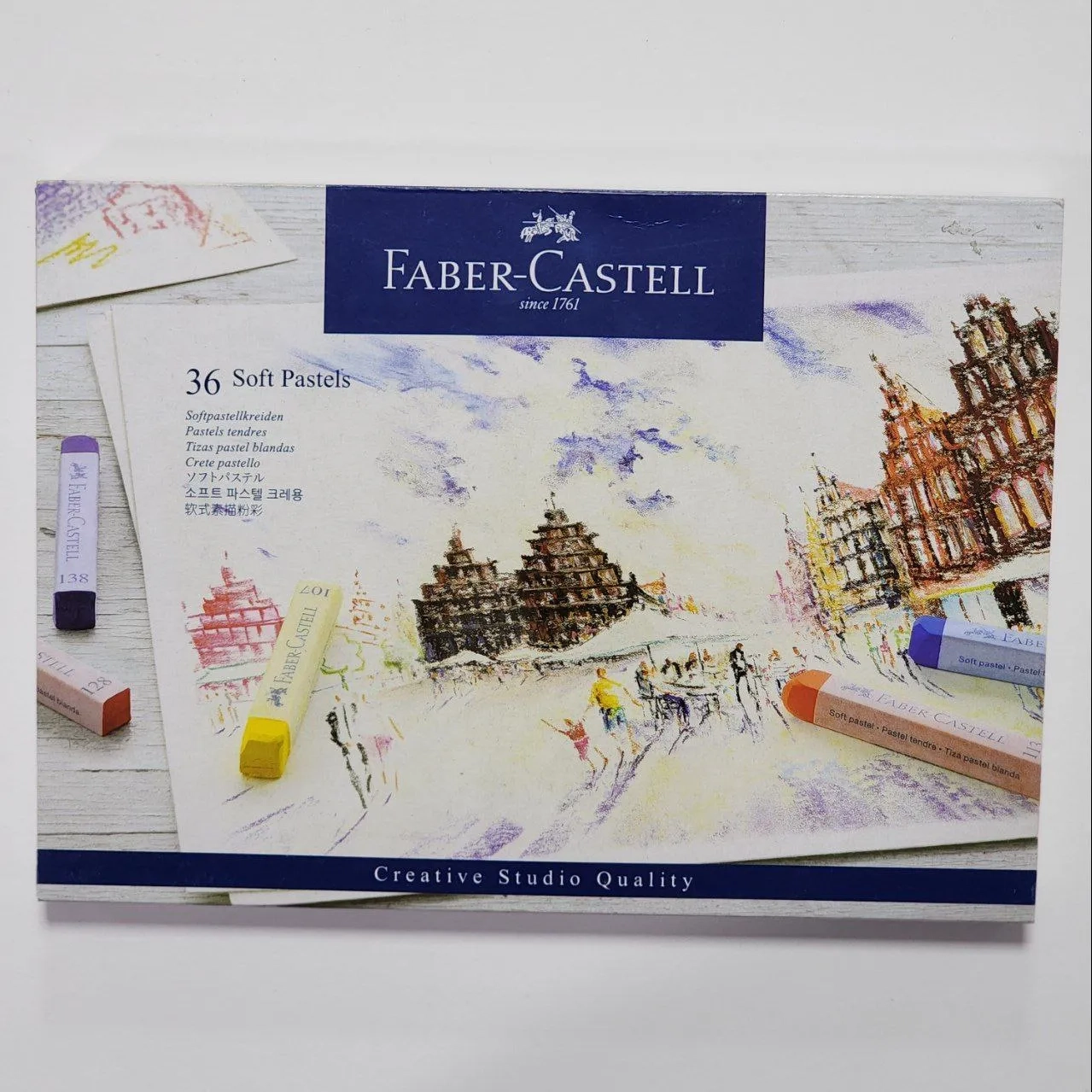 پاستل گچی فابرکاستل ۳۶ رنگ مدل Creative Studio
