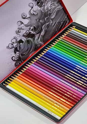 مداد رنگی36تایی جعبه فلزی فکتیس