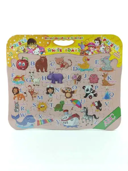 پازل پشت وایت بردی الفبای انگلیسیABC