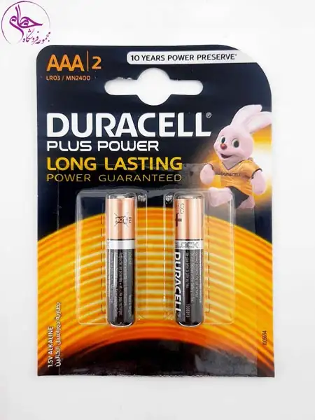 باطری نیم قلمی2عددی دوراسل Plus aaa2