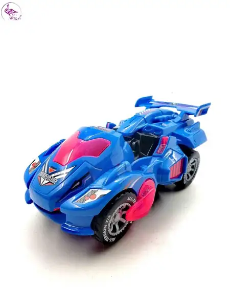 788 ماشین موزیکال تبدیل شونده طرح دایناسور رنگ آبی