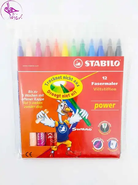 ماژیک نقاشی12 رنگ پاور استابیلو