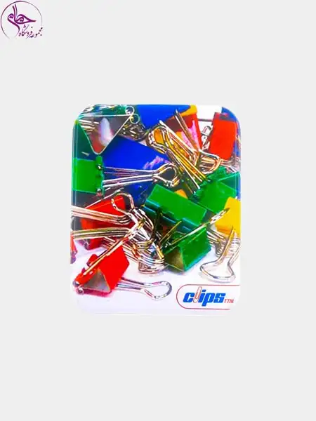 کلیپس جعبه فلزی رنگی کلیپس