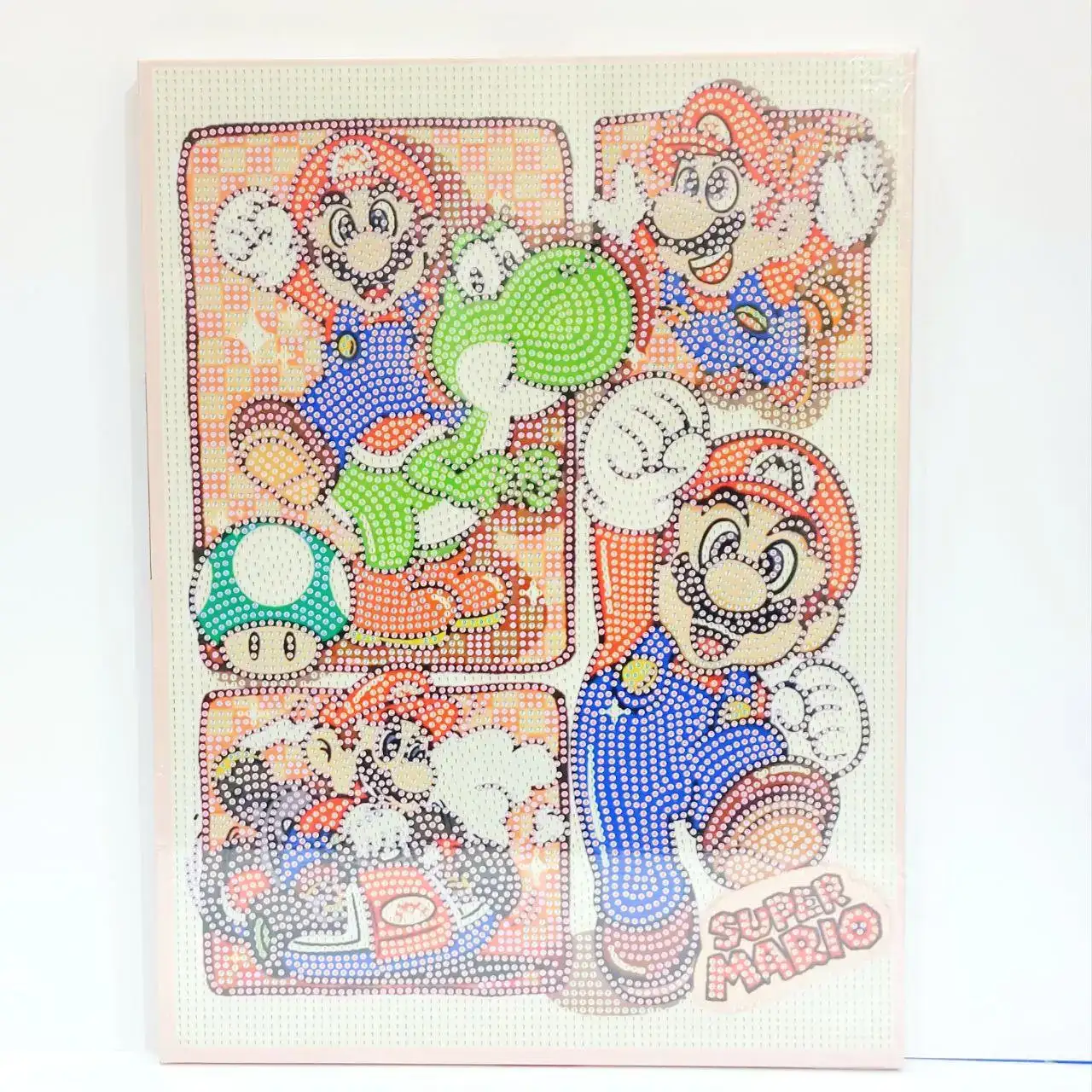 نقاشی الماسی طرح ماریو قارچ خور Super Mario