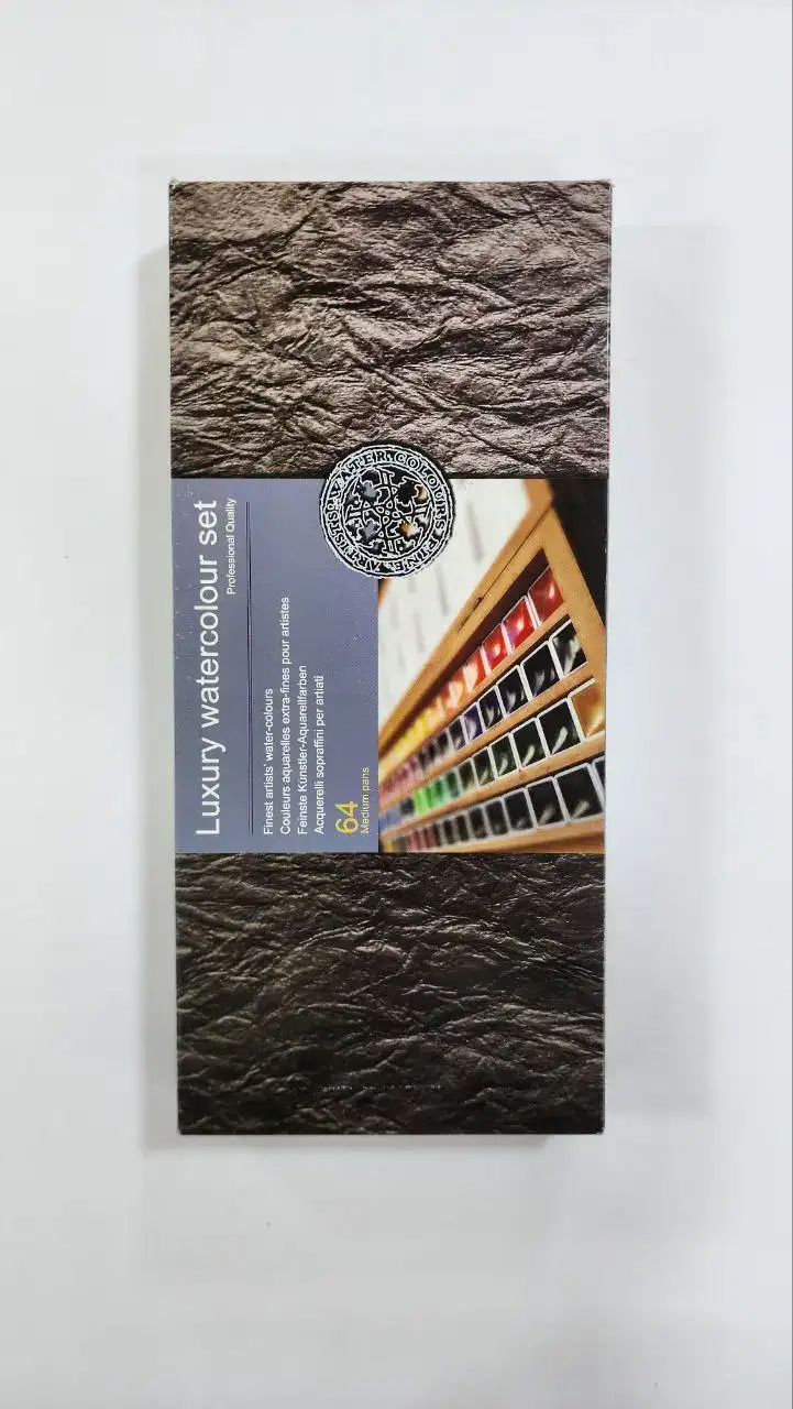 آبرنگ جعبه چوبی 64 رنگ افرا