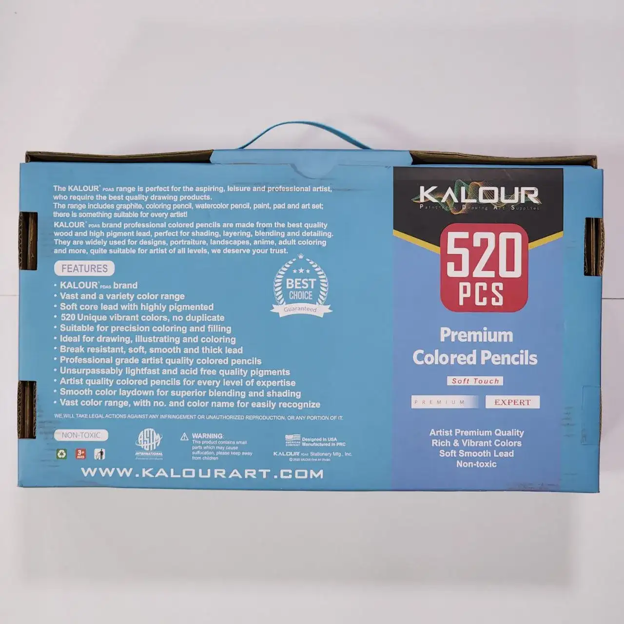 مدادرنگی 520 رنگ جعبه فلزی کالور KALOUR